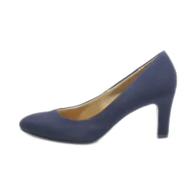 Abella Mid-Heel Sandals Fabric Blue Colour For Women