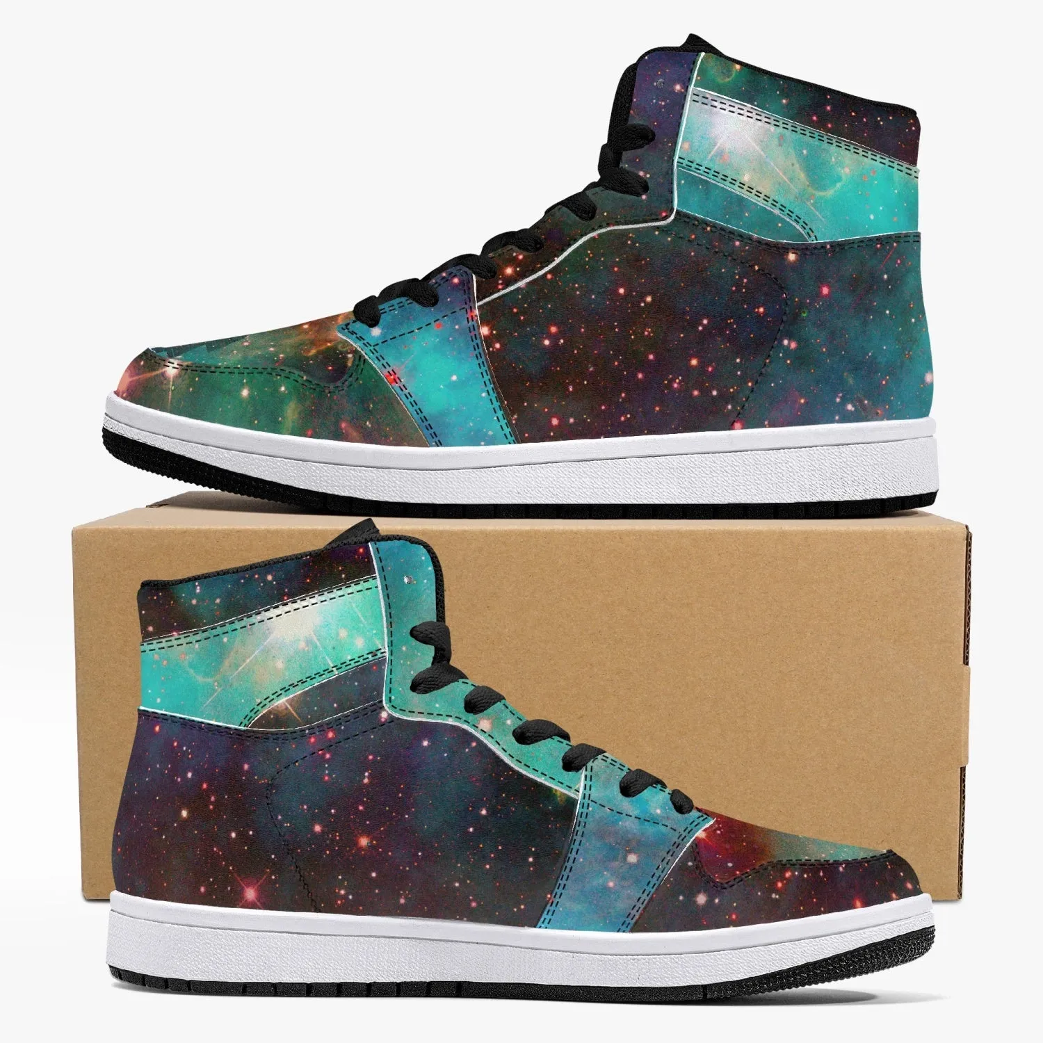 Archon Psychedelic Split-Style High-Top Sneakers