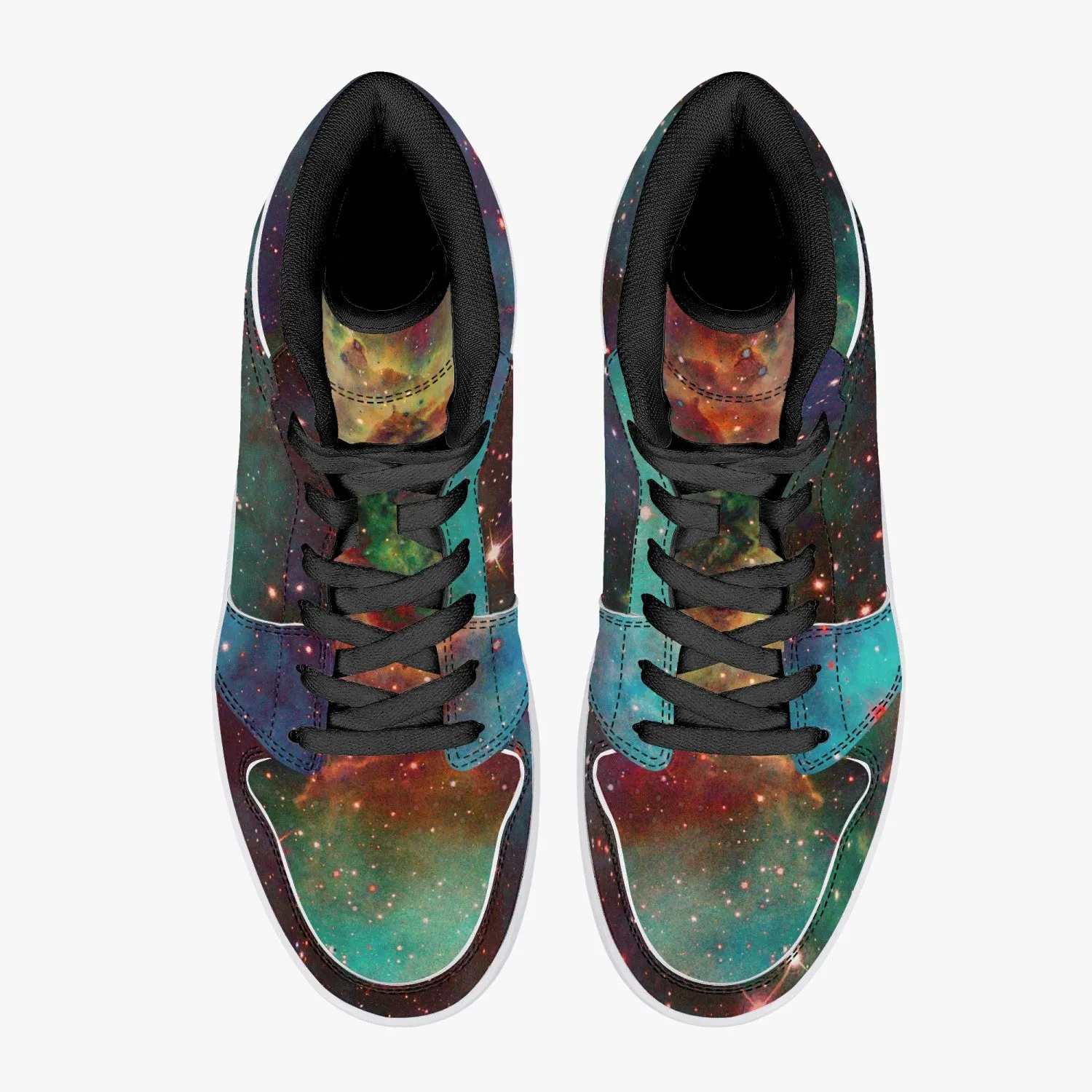 Archon Psychedelic Split-Style High-Top Sneakers