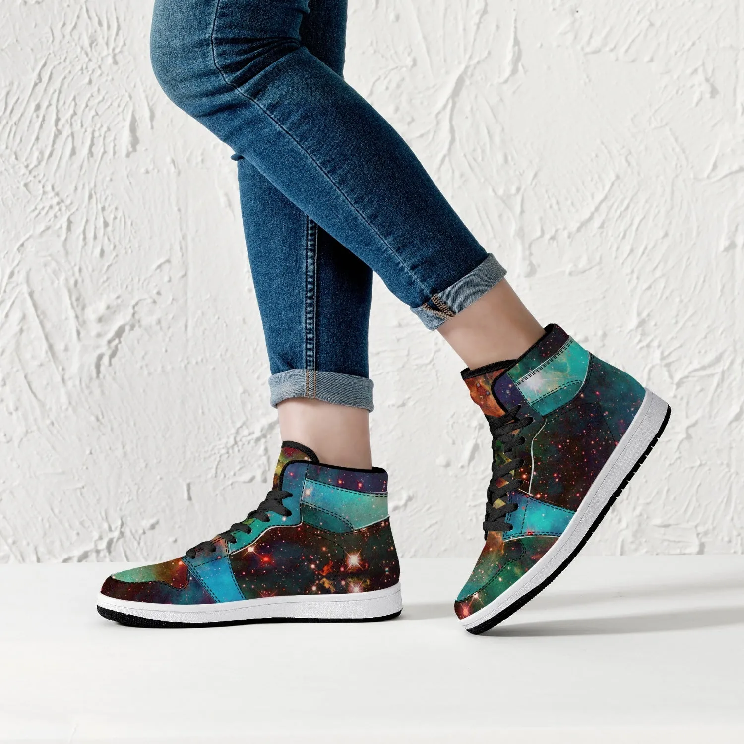 Archon Psychedelic Split-Style High-Top Sneakers