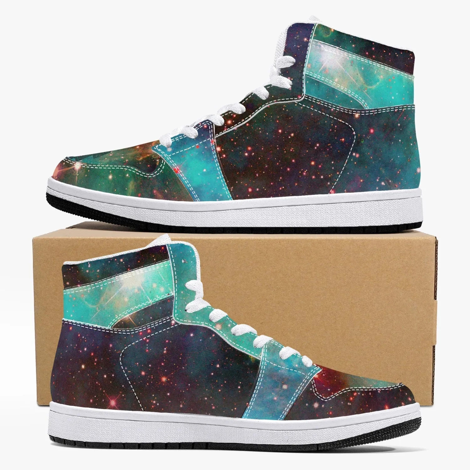 Archon Psychedelic Split-Style High-Top Sneakers