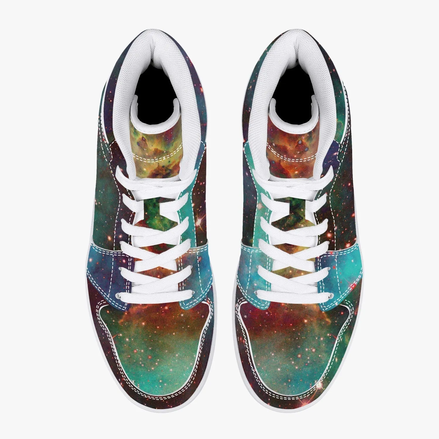 Archon Psychedelic Split-Style High-Top Sneakers