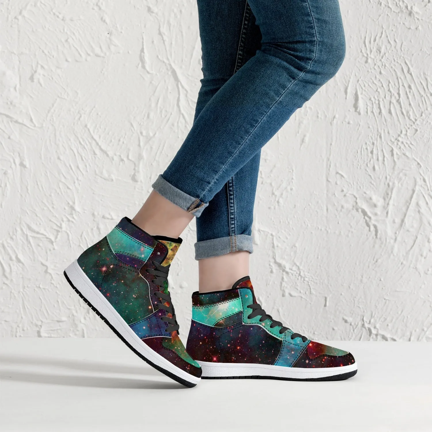 Archon Psychedelic Split-Style High-Top Sneakers