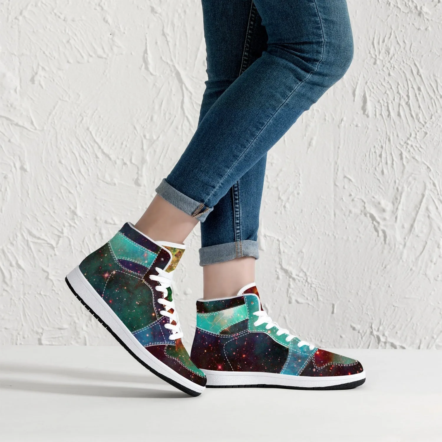 Archon Psychedelic Split-Style High-Top Sneakers