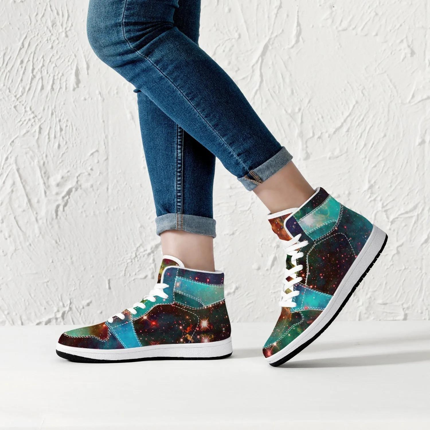 Archon Psychedelic Split-Style High-Top Sneakers