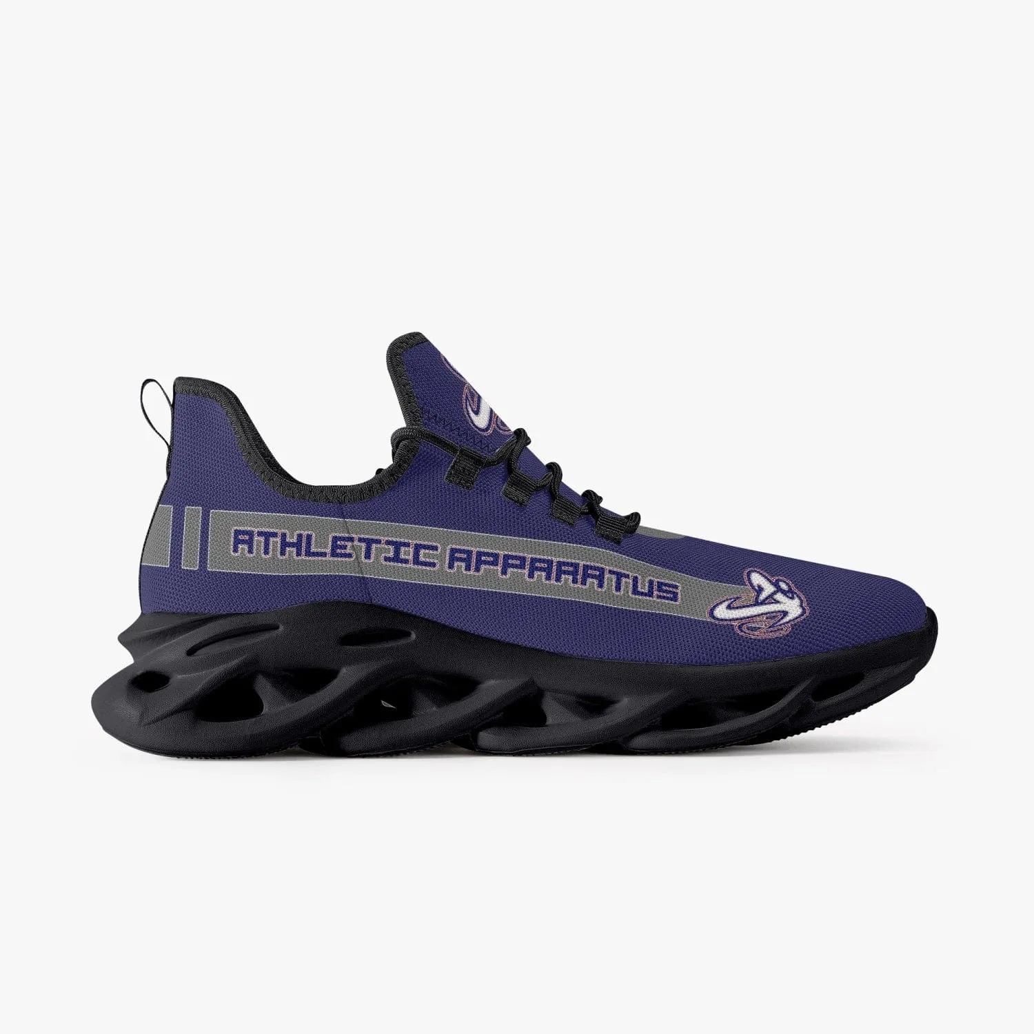 ATHLETIC APPARATUS V1 RWB 2 BOUNCE MESH KNIT SNEAKERS - BLACK