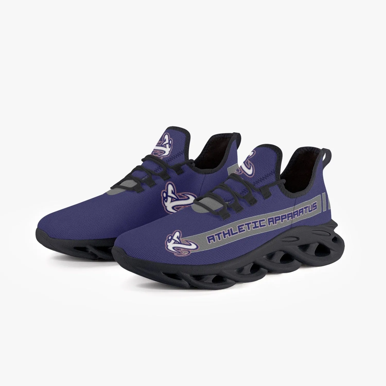 ATHLETIC APPARATUS V1 RWB 2 BOUNCE MESH KNIT SNEAKERS - BLACK