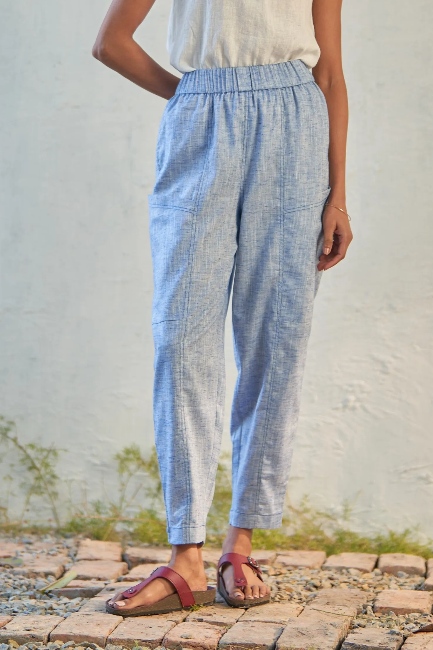 Blue Horizon Carrot Pants