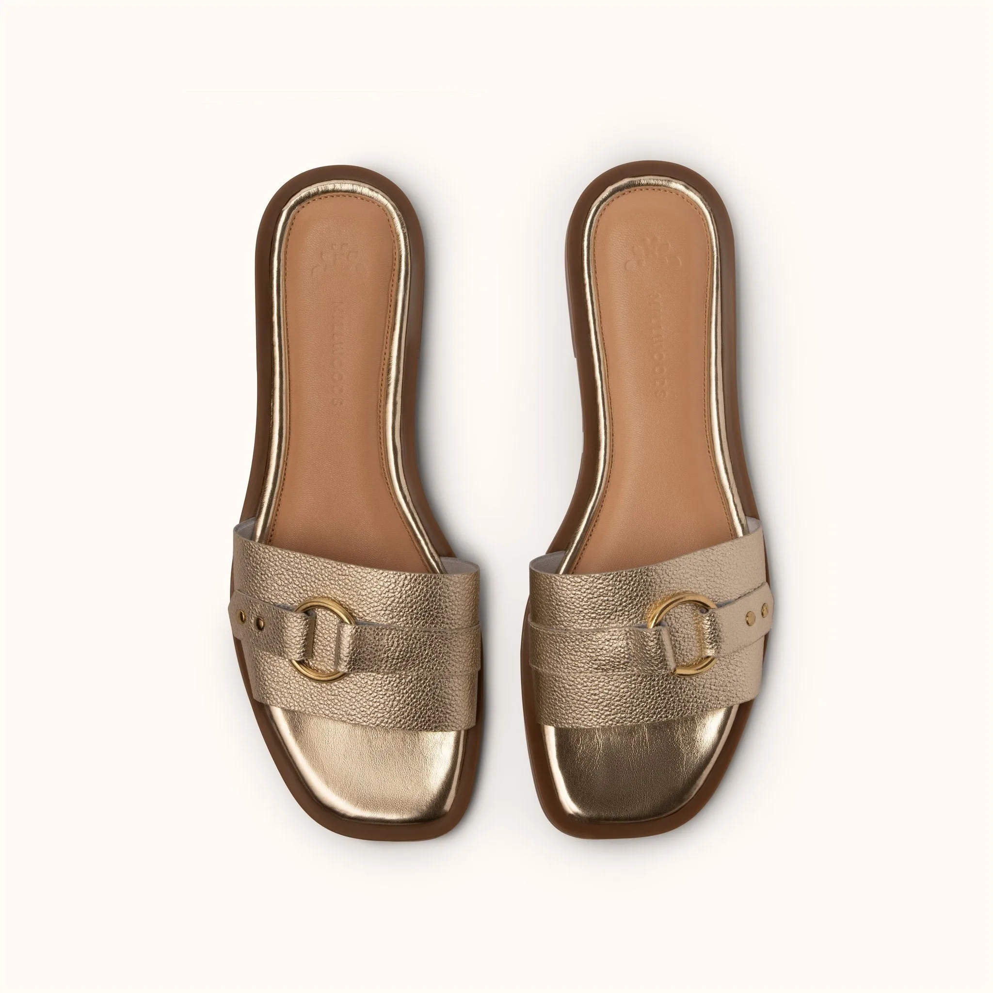 Classic Ring Detail Slide - Gold