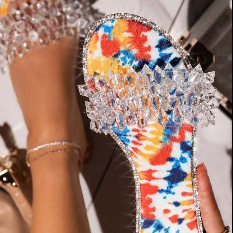 Crystals and Rhinestone Slippers for Women