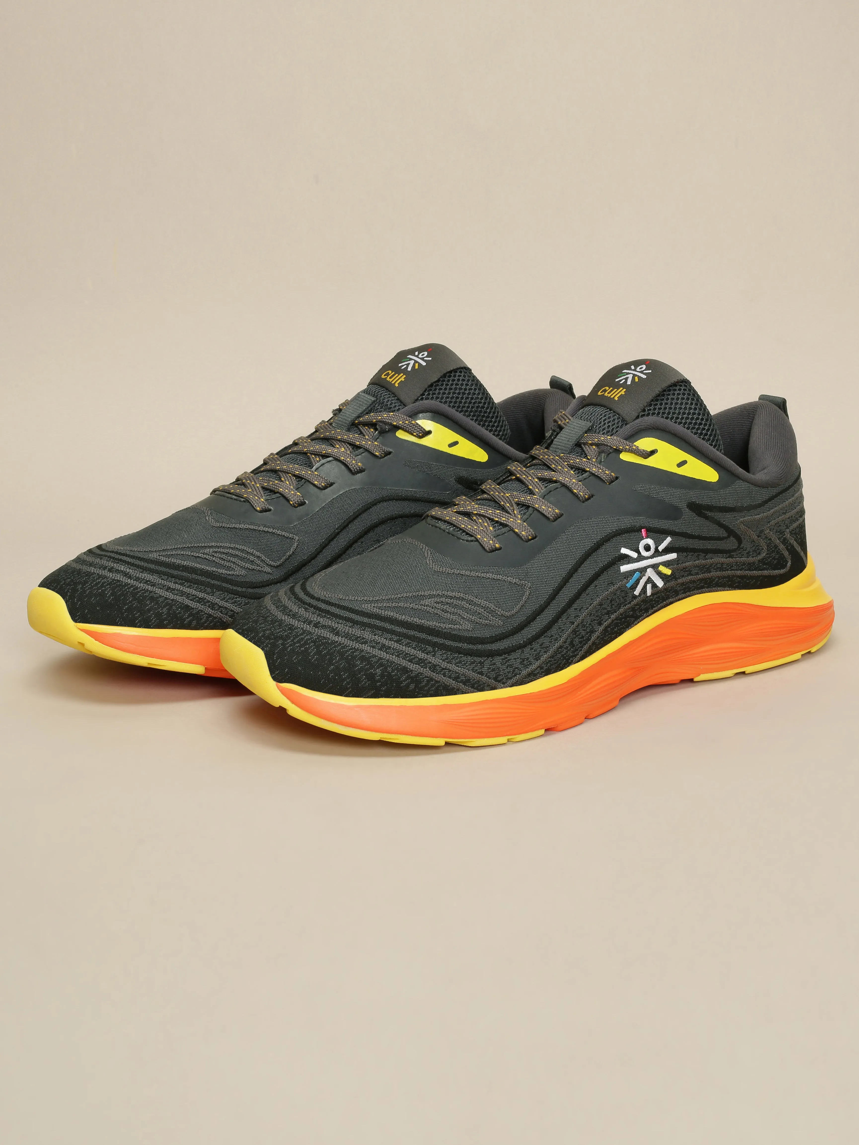 Cult Men's DynamicWave Running Shoes - D.Grey