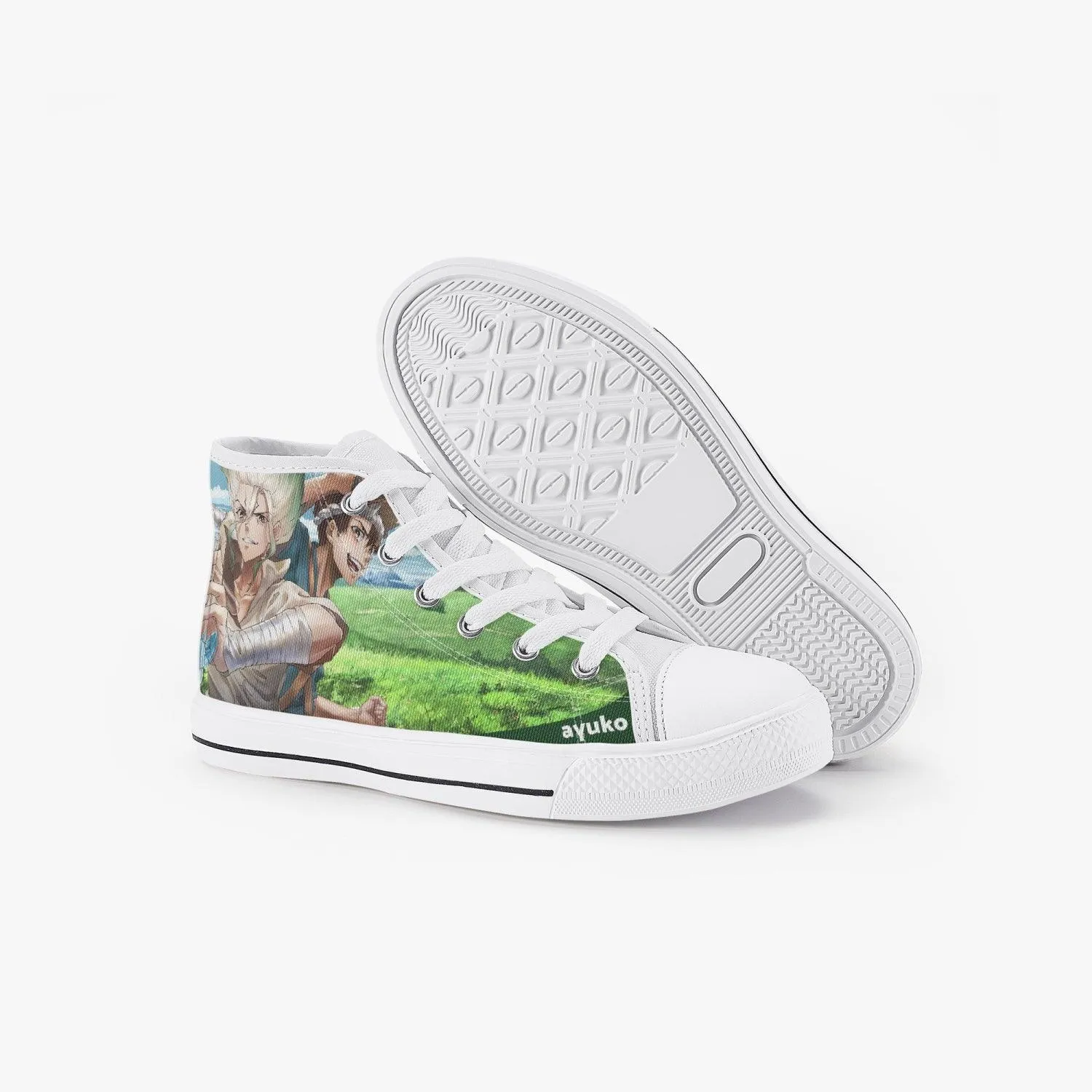 Dr Stone Senku Ishigami Kids A-Star High Anime Shoes
