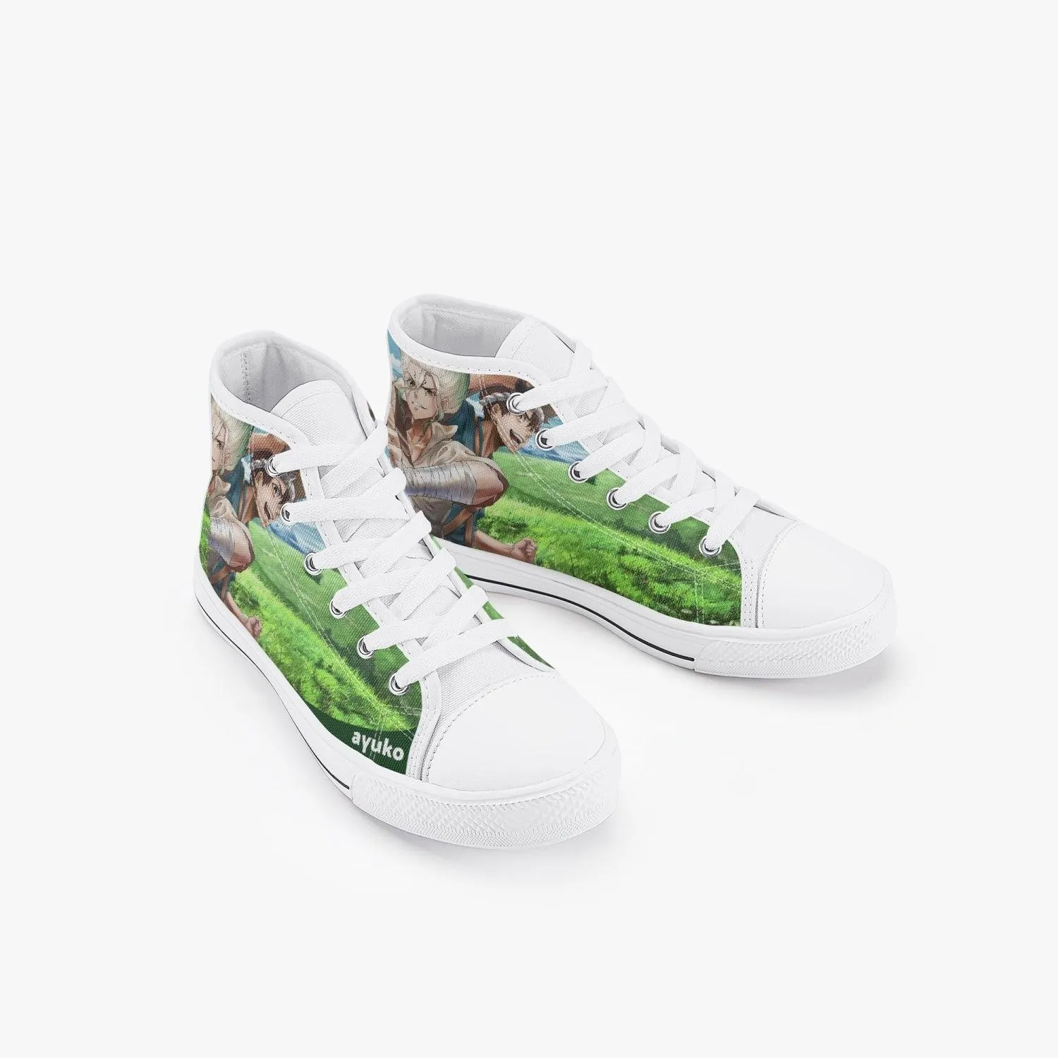 Dr Stone Senku Ishigami Kids A-Star High Anime Shoes