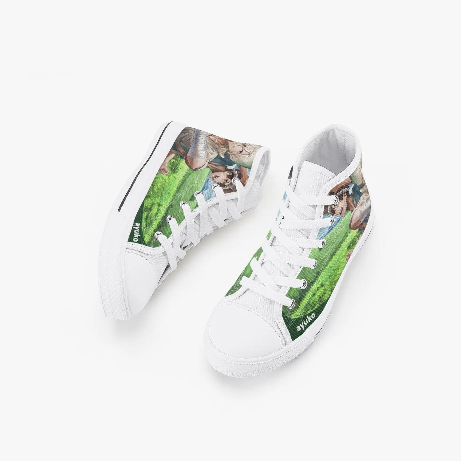 Dr Stone Senku Ishigami Kids A-Star High Anime Shoes