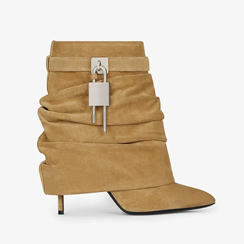 Elegant Hazel Suede Ankle Boots