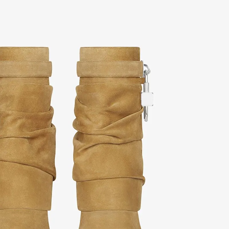 Elegant Hazel Suede Ankle Boots