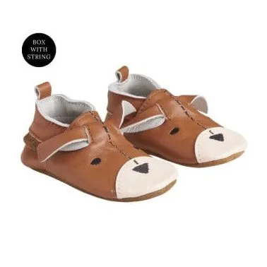 En-Fant Leather Slippers - Leather Brown