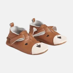 En-Fant Leather Slippers - Leather Brown