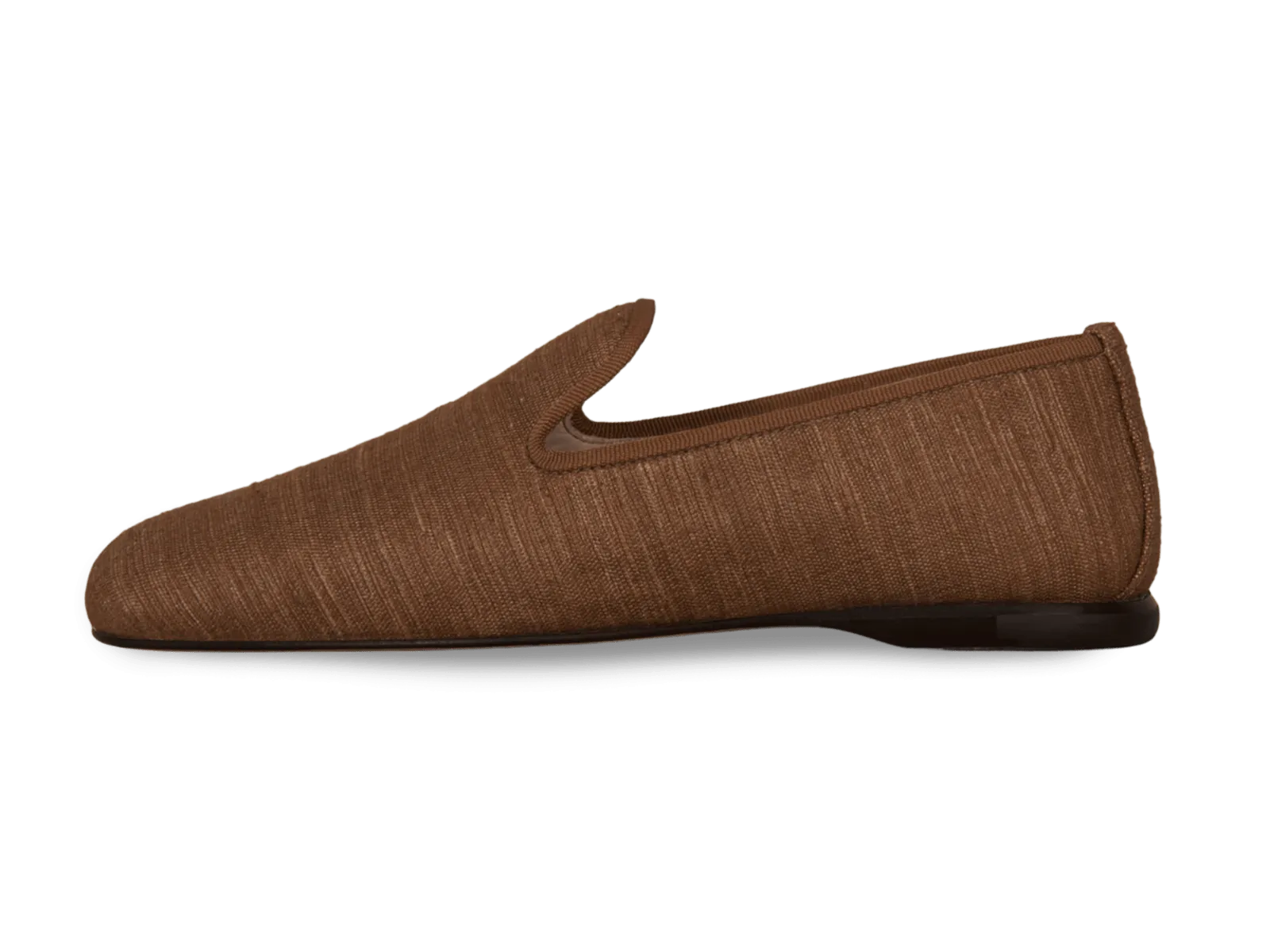 Fenice Loafers in Sirocco Silk and Gros Grain