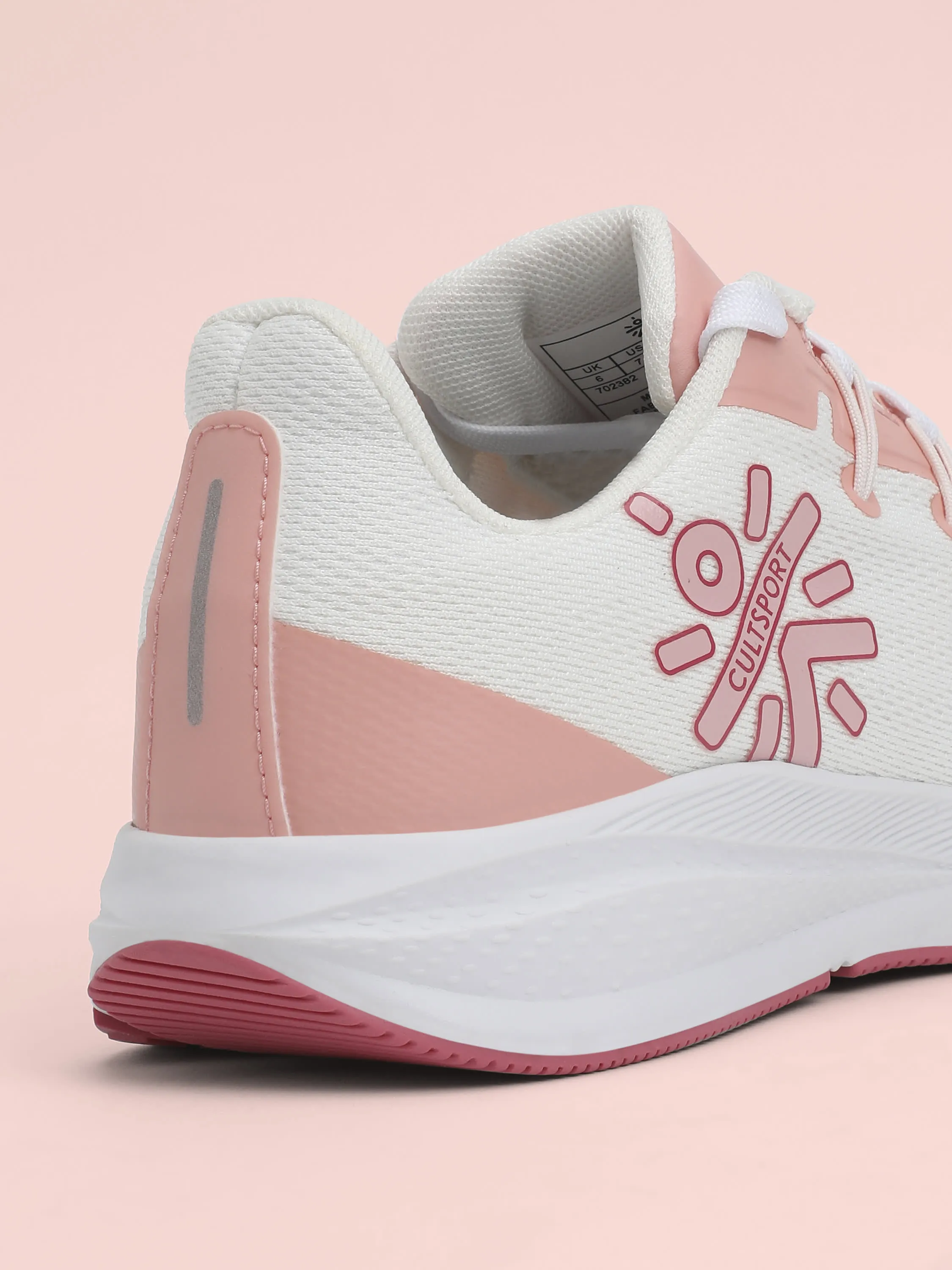 Firebird Women Running Shoes - White/Peach