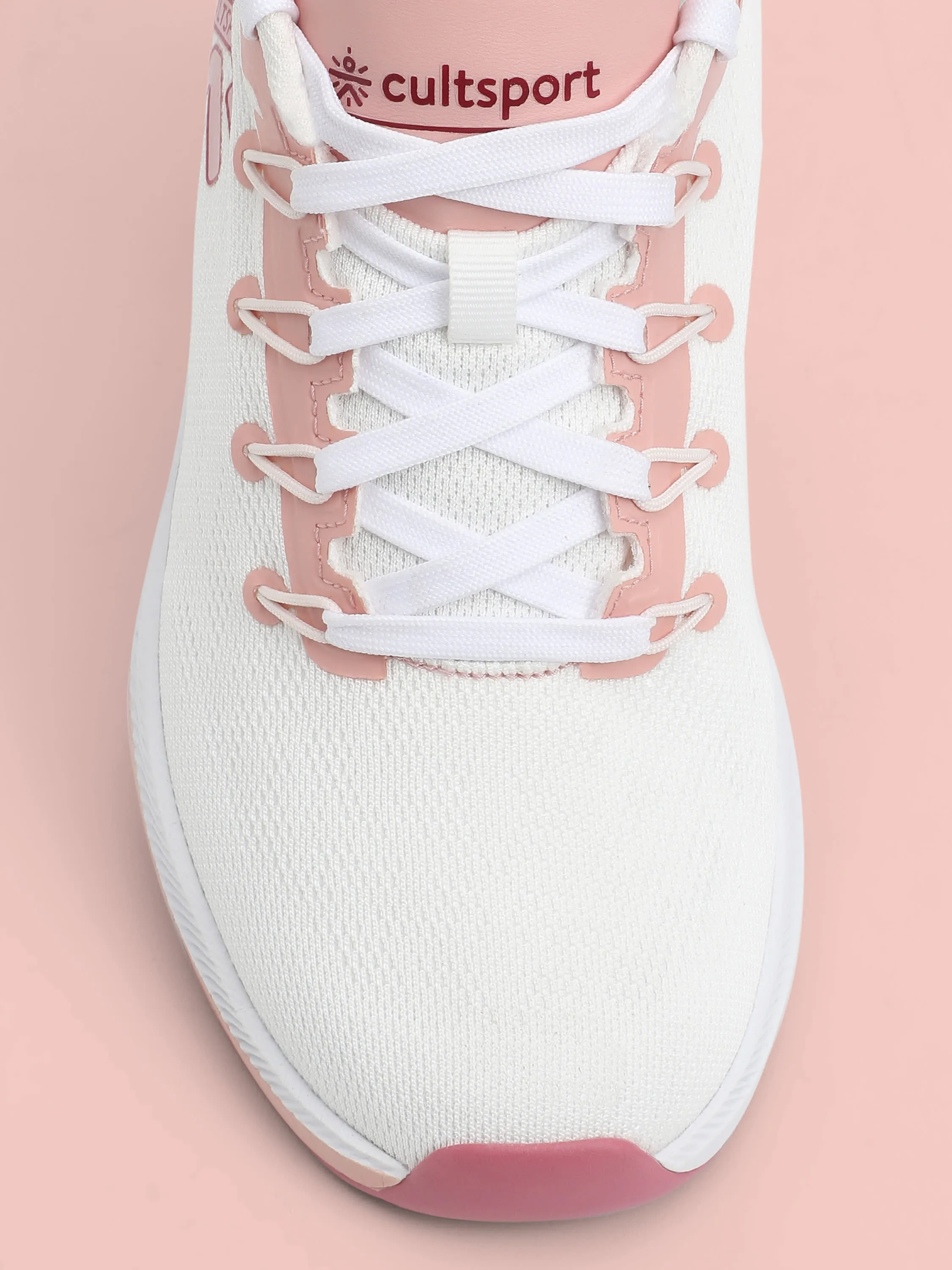 Firebird Women Running Shoes - White/Peach