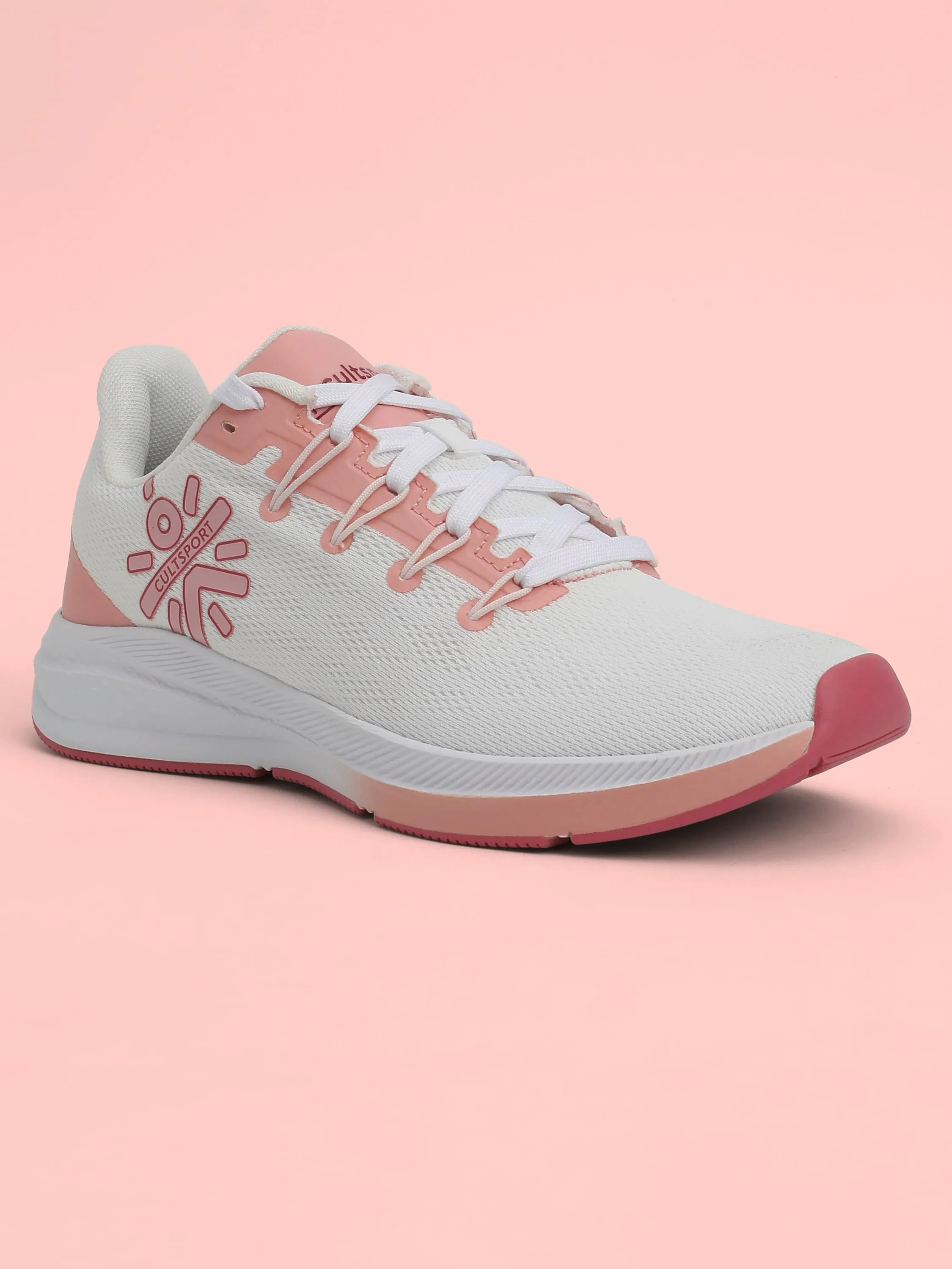 Firebird Women Running Shoes - White/Peach