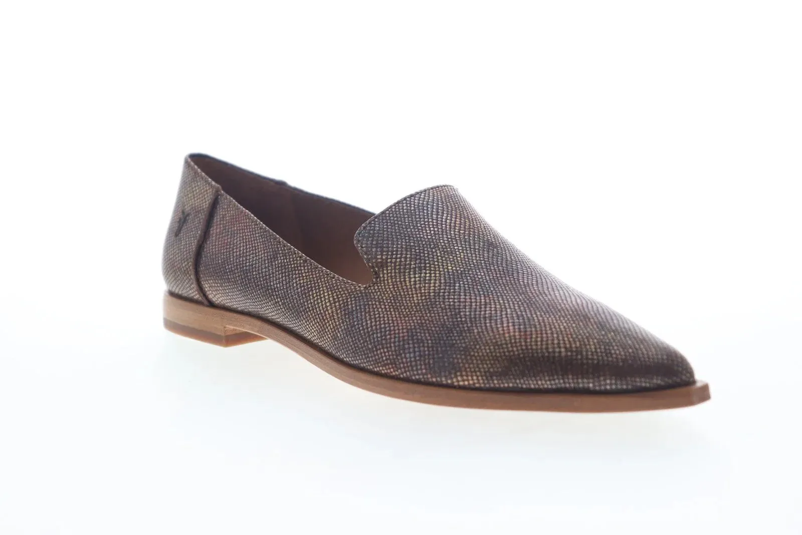 FRYE KENZIE VENETIAN METALLIC LOAFERS