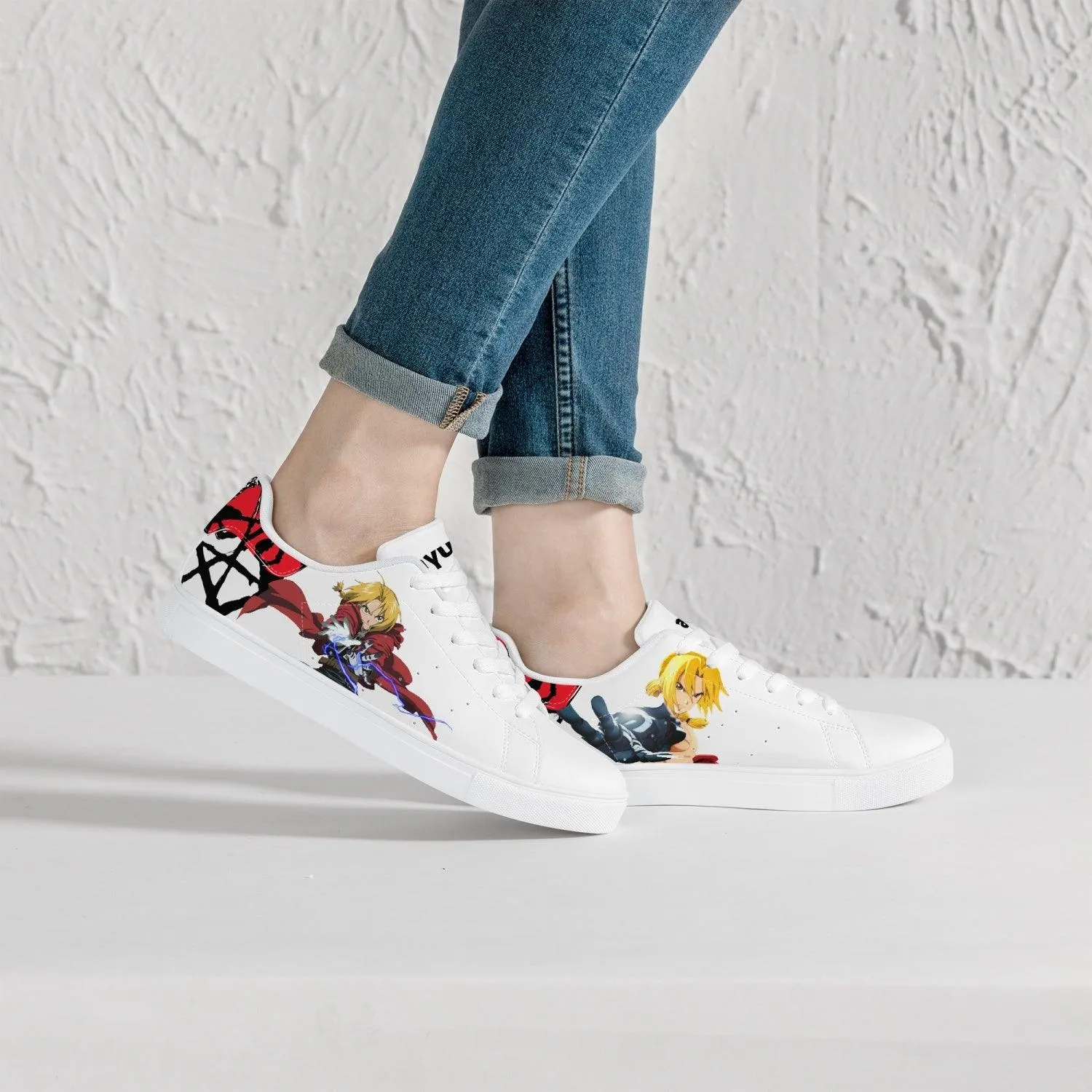 Fullmetal Alchemist Edward Low-Top Skate Anime Shoes