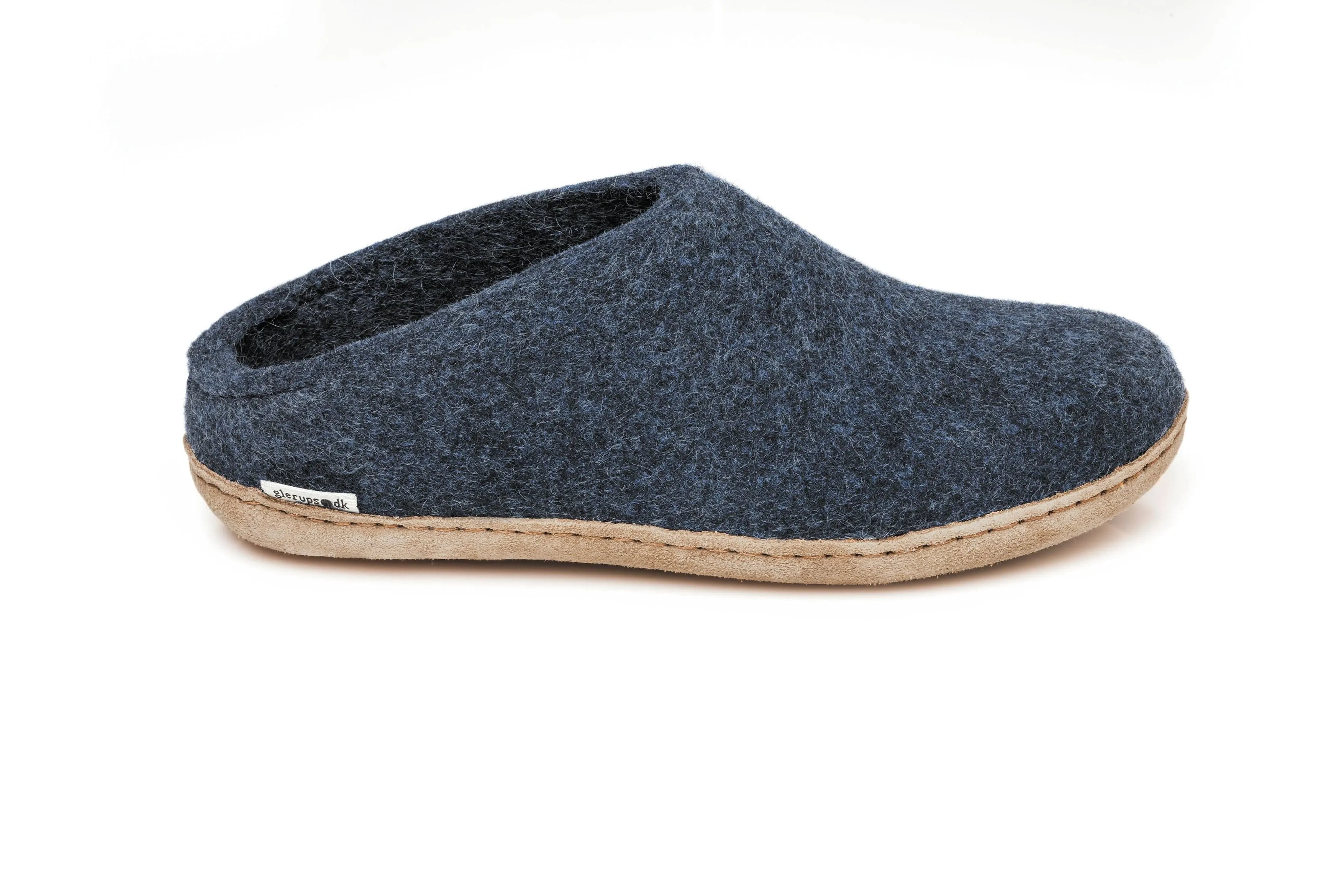 Glerups Slippers: Slip-on, Denim, Leather B-10-00