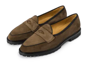 Grand Varenne Loafers in Northern Green Shield Suede