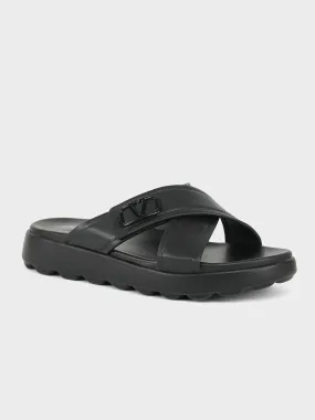 Men "TIROSH" Crossover Casual Slippers