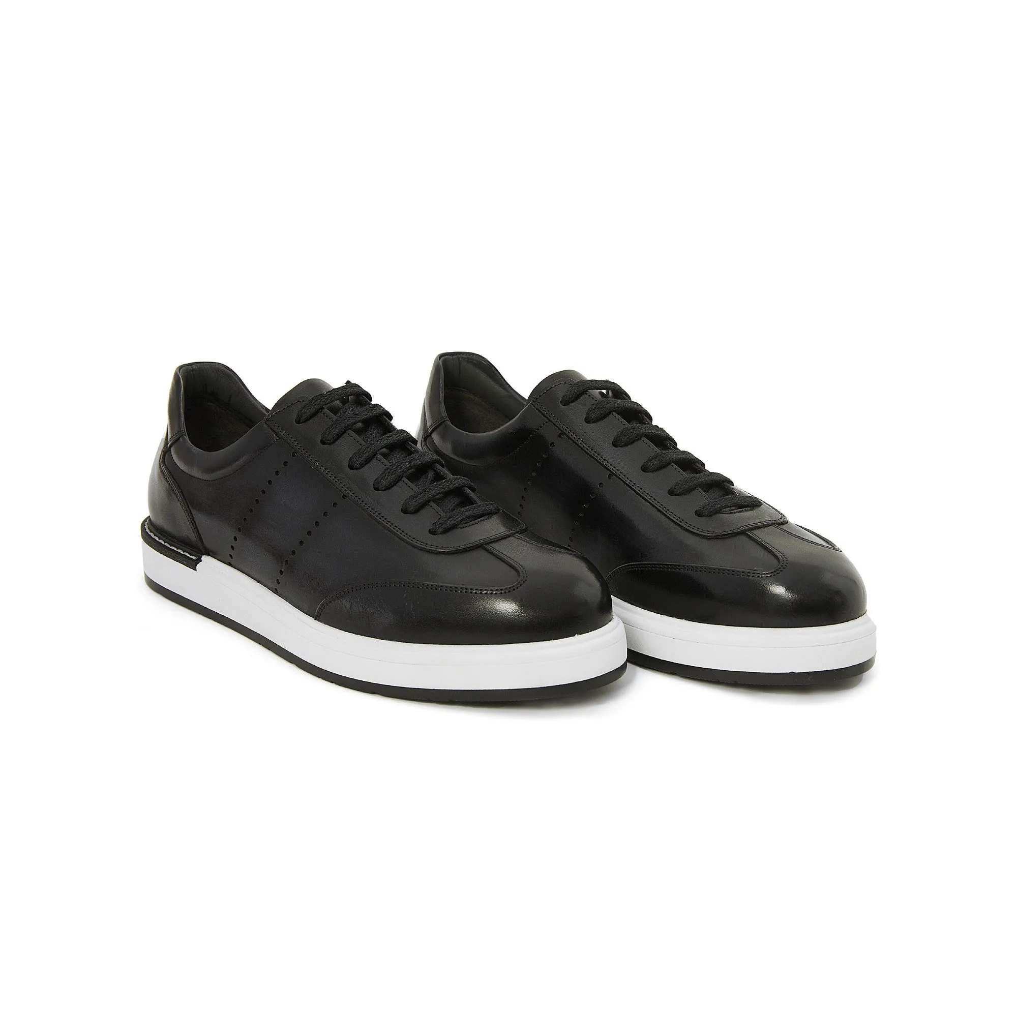 Men's Calf Leather Handmade Sneakers M8020