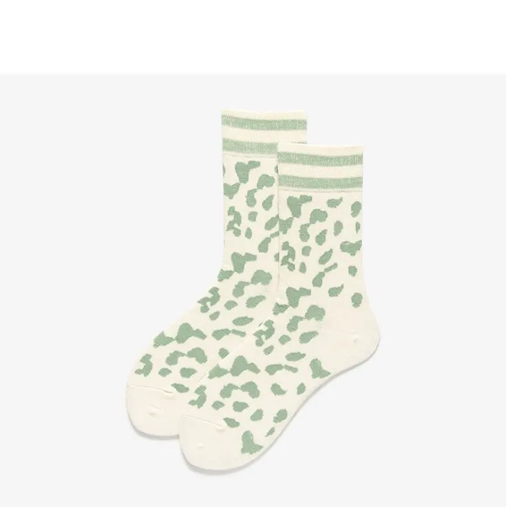 Miss June’s, Women’s cotton Socks, Leopard-print,Cool socks, Cute socks, Cotton socks,patterned socks