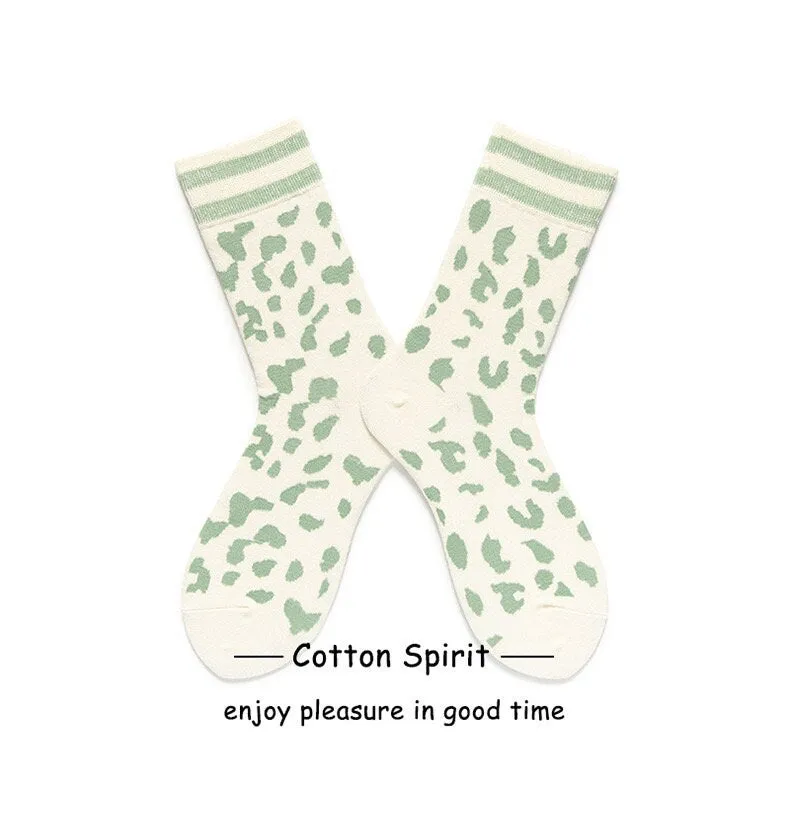 Miss June’s, Women’s cotton Socks, Leopard-print,Cool socks, Cute socks, Cotton socks,patterned socks