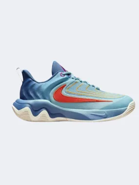 Nike Giannis Immortality 4 Gs-Boys Basketball Shoes Turquoise/Navy/Gold