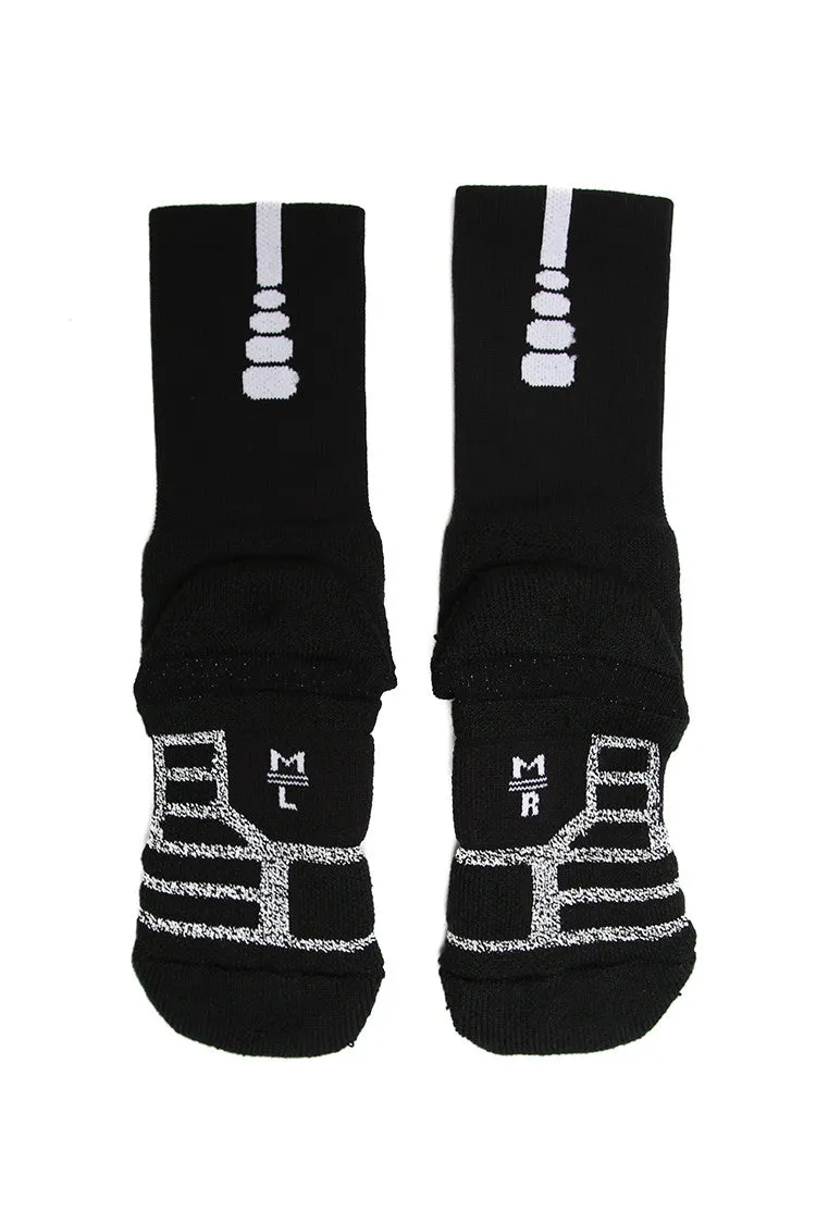 Nike Nikegrip Power Crew Basketball Socks Black/White