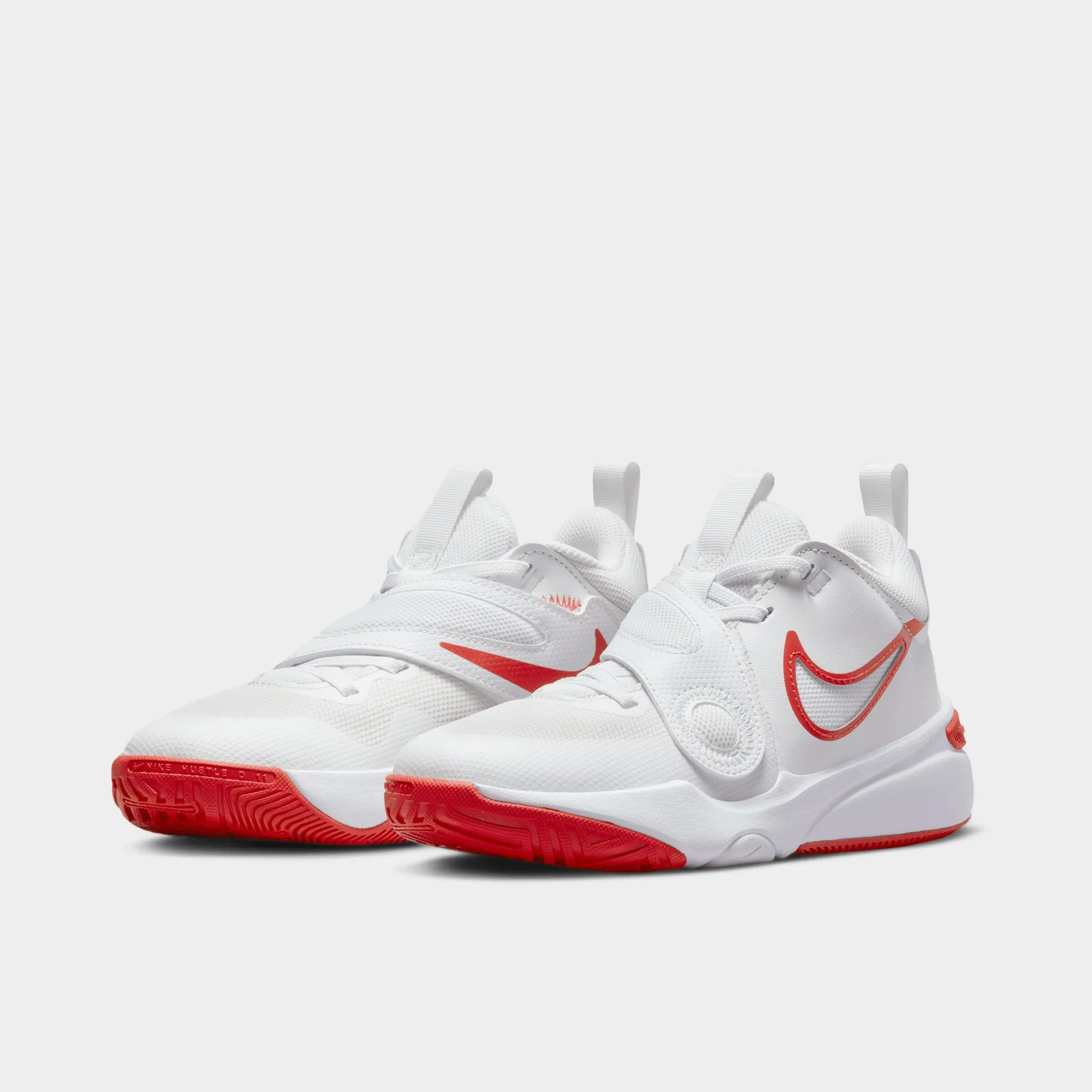Nike Team Hustle D 11 GS Summit White / Track Red - White