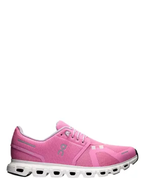 On Running Women's Cloud 6 Sneaker in Raspberry/White