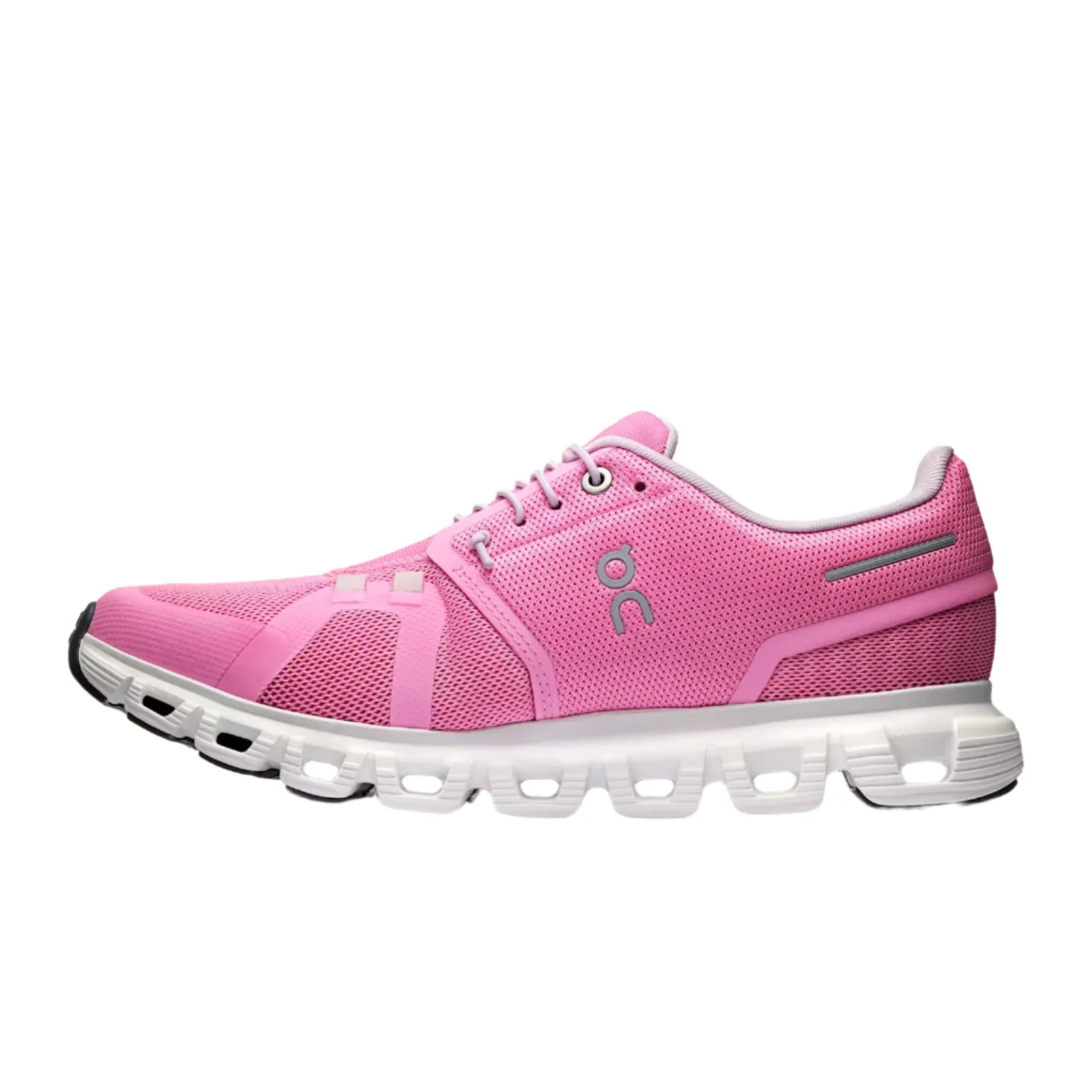 On Running Women's Cloud 6 Sneaker in Raspberry/White