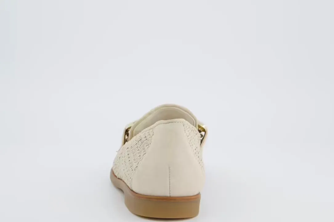 Paul Green beige leather loafers