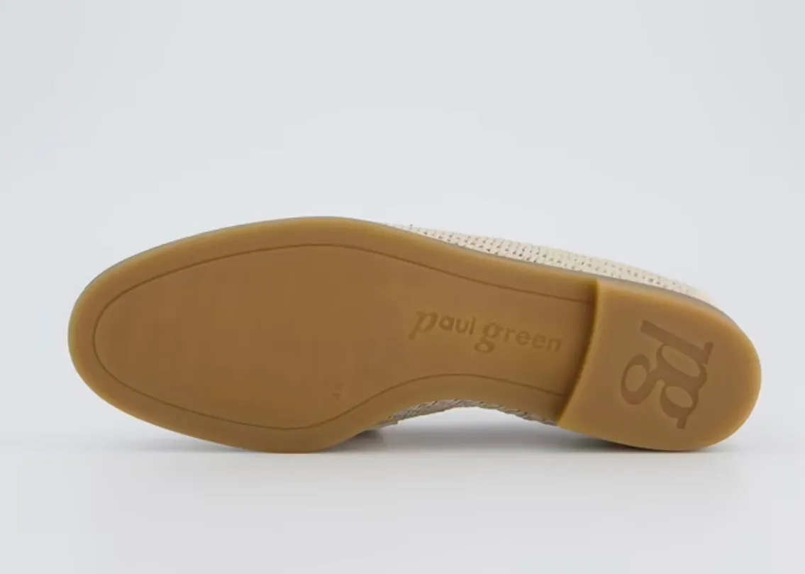 Paul Green beige leather loafers
