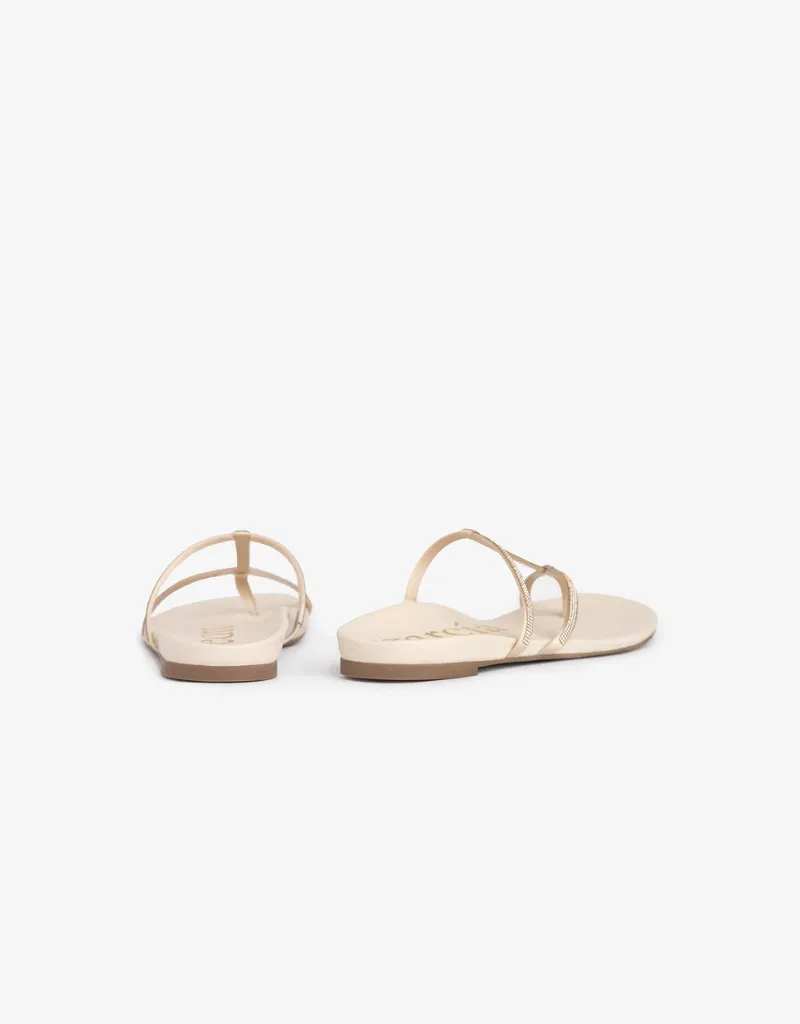Pedro Garcia Belisa Sandals in Macadamia Satin