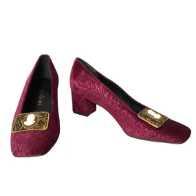 Purple Velvet Heels