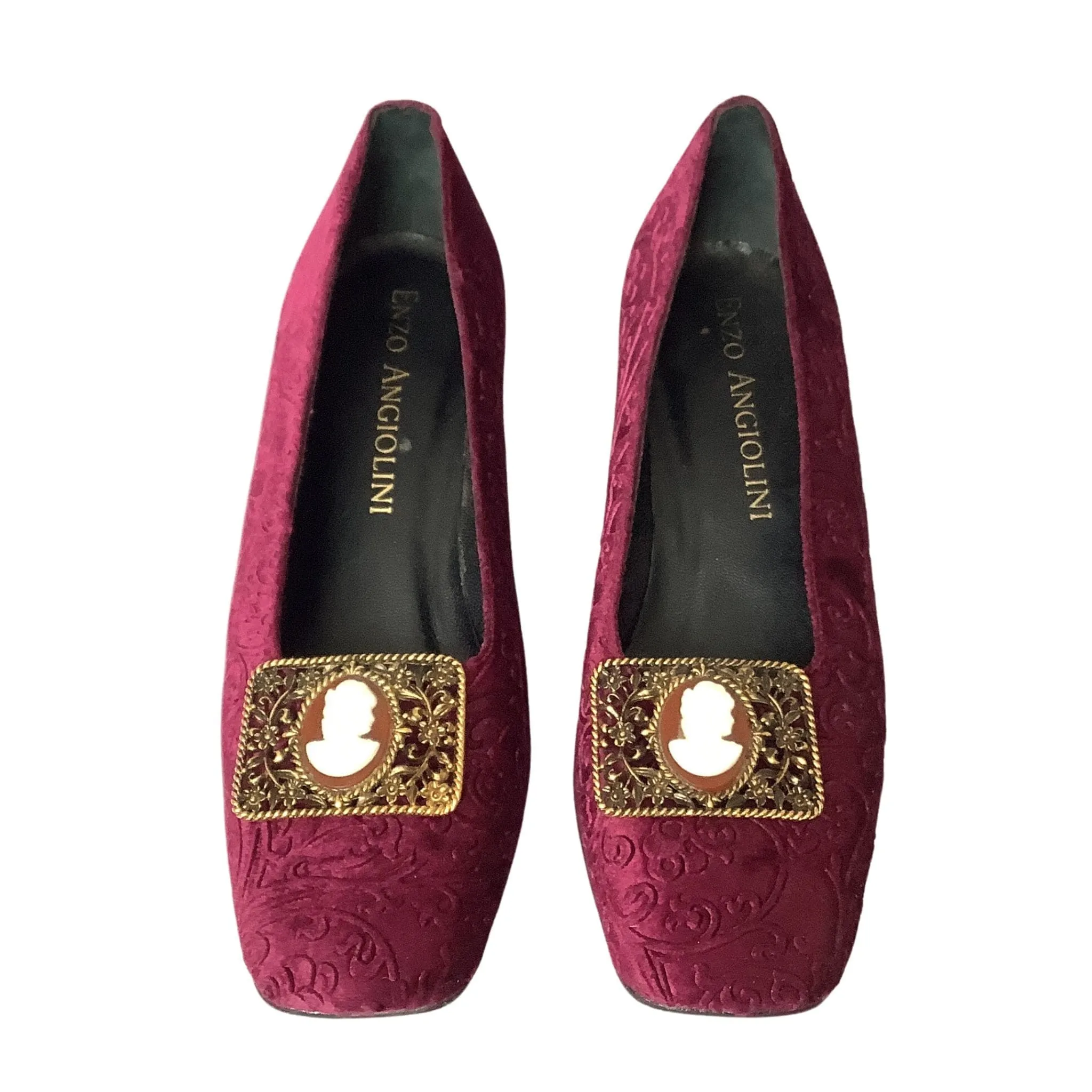Purple Velvet Heels