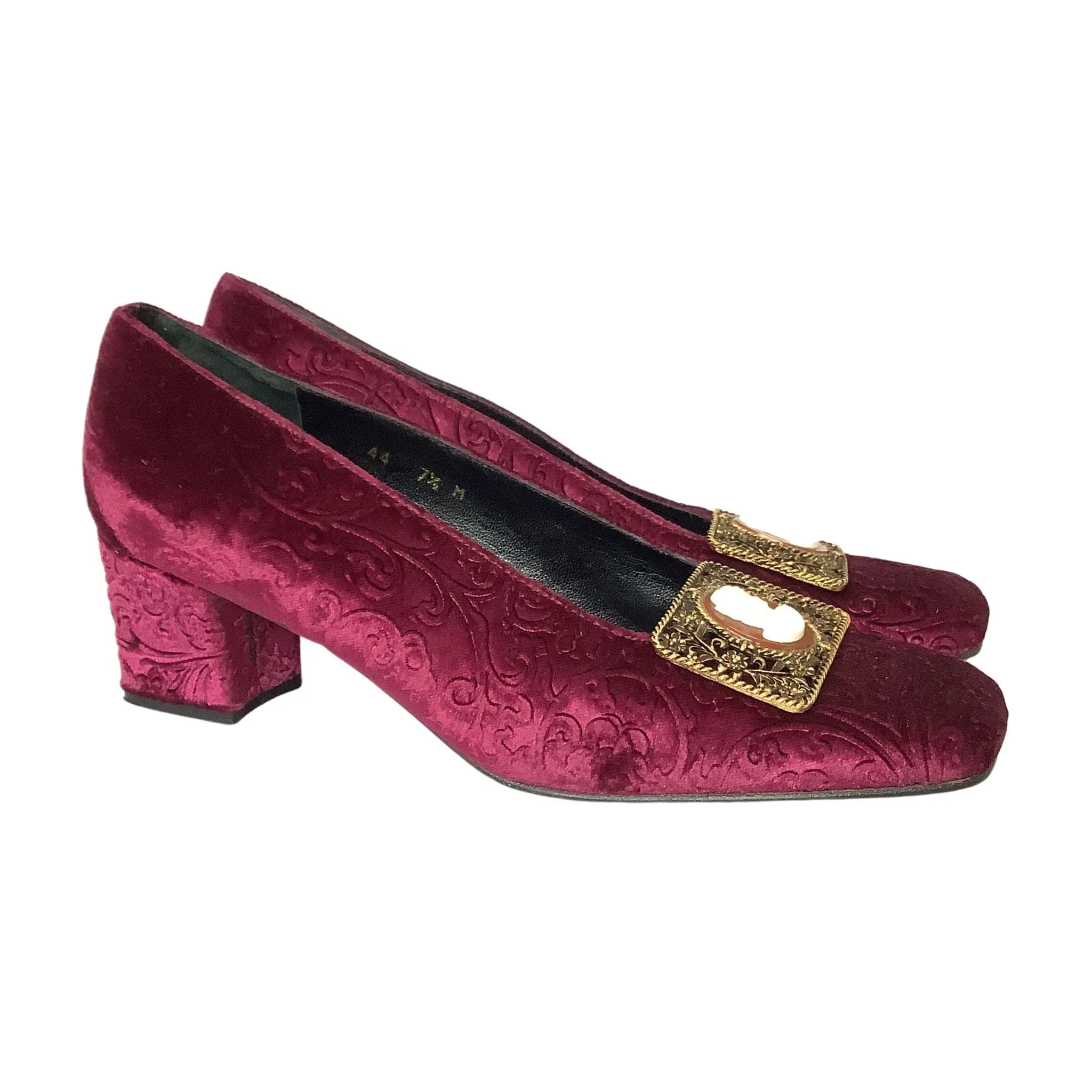 Purple Velvet Heels