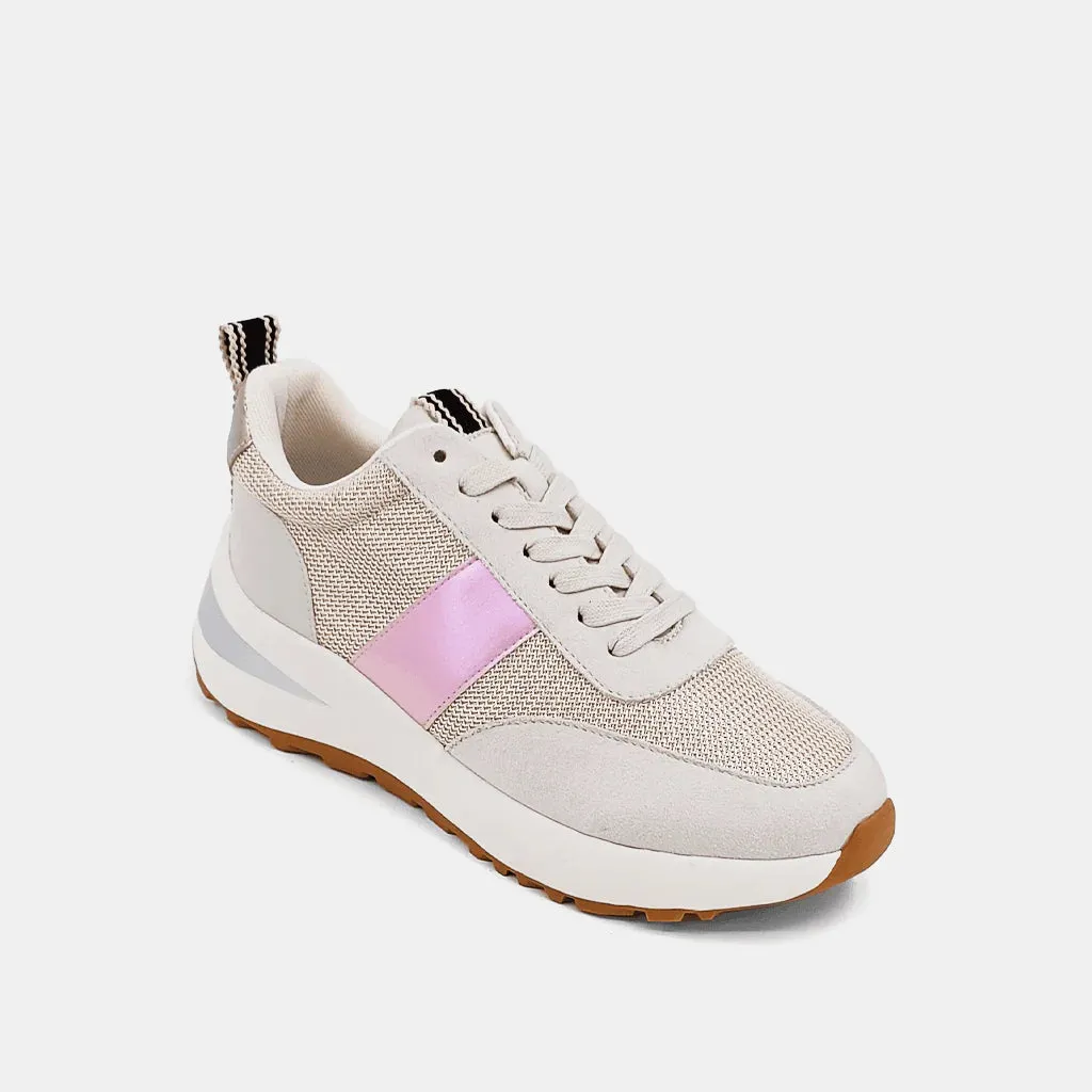 Serafina Sneakers - Metallic Pink