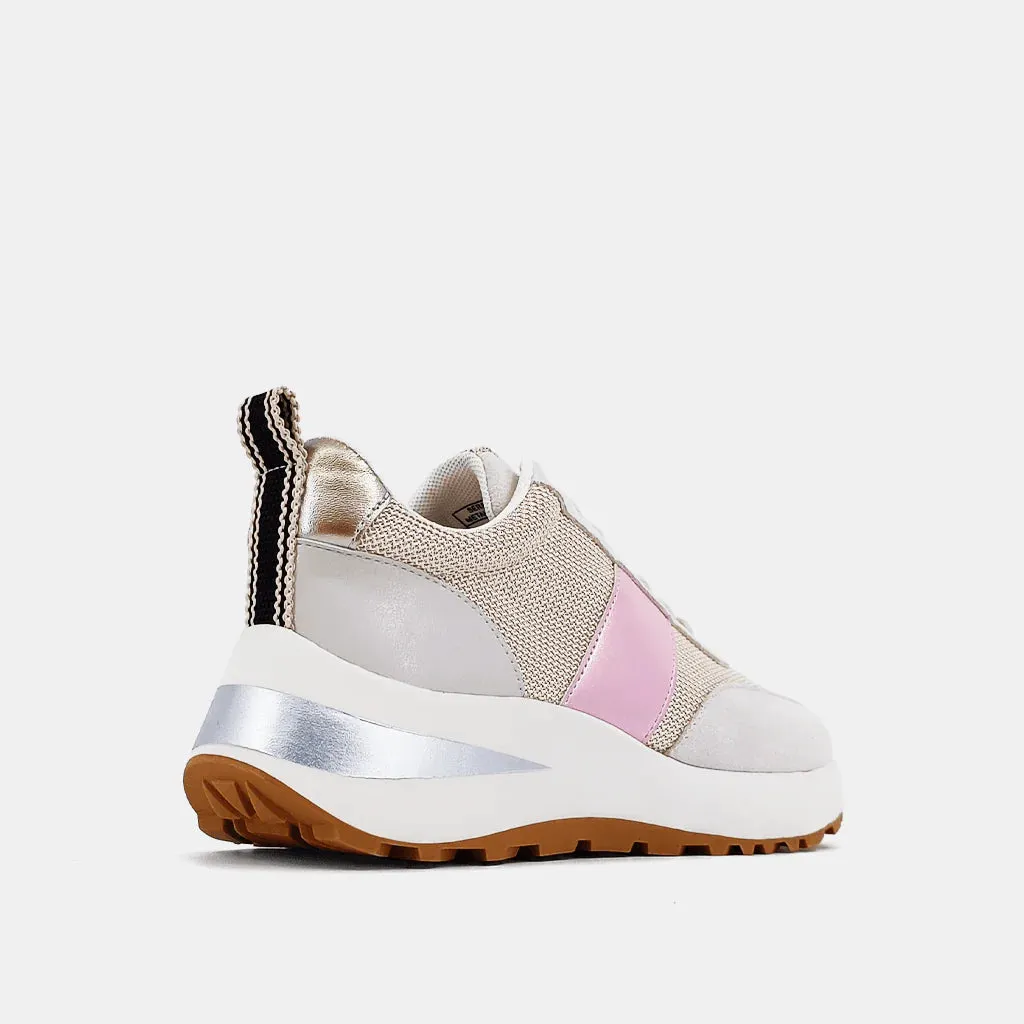 Serafina Sneakers - Metallic Pink