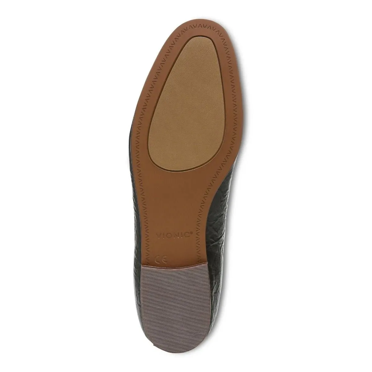 WILLA SLIP ON FLAT BLACK LEATHER