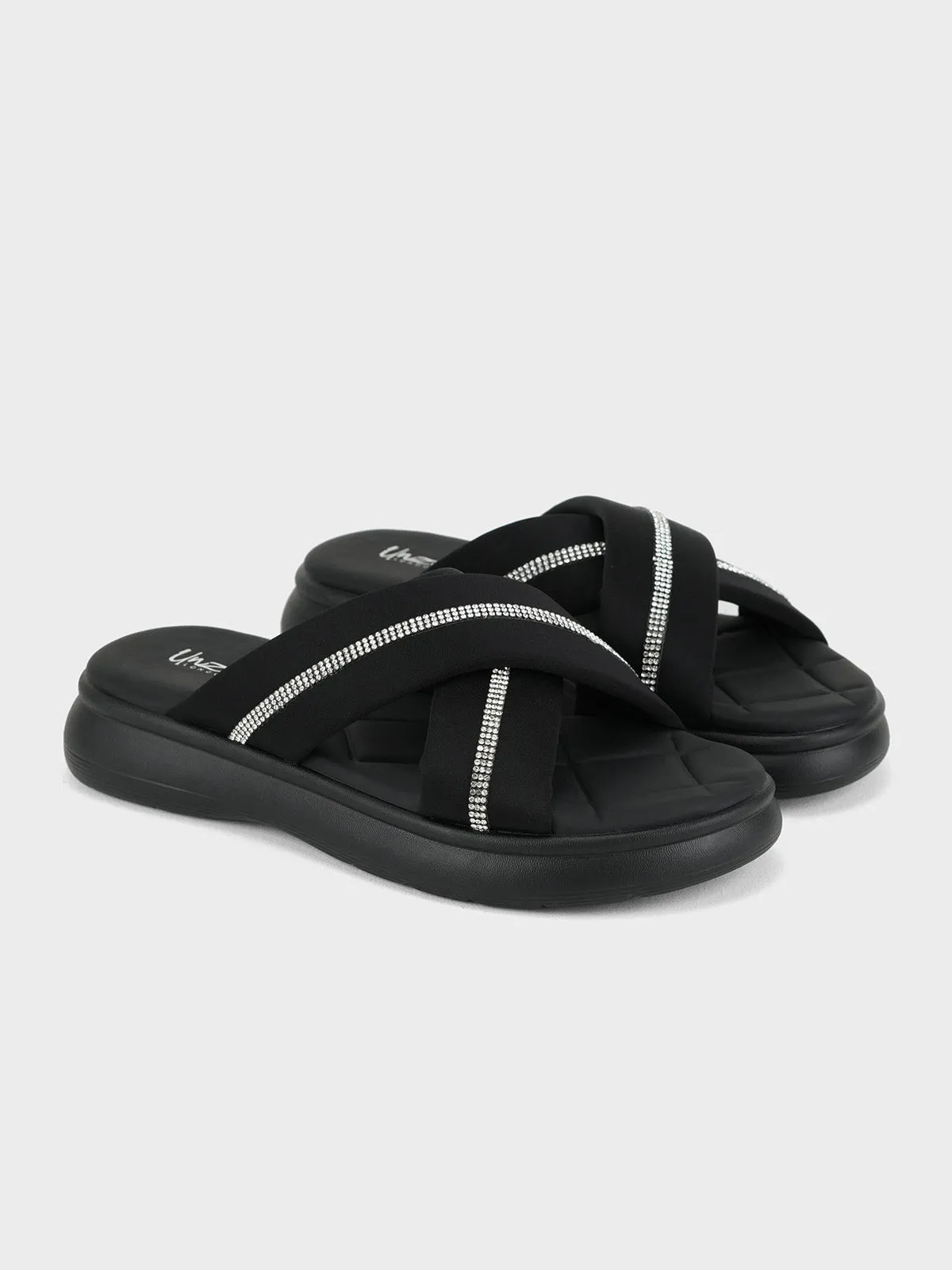 Womens "KEAWE" Crossover Casual Slippers
