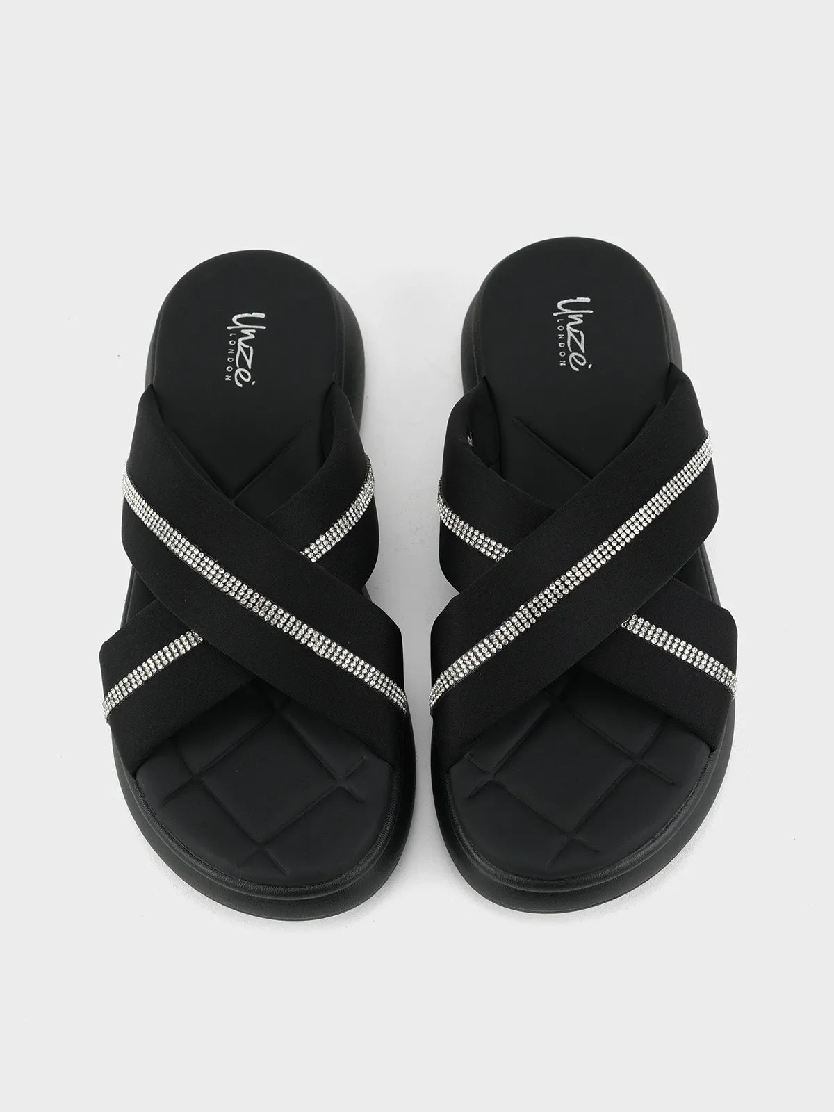 Womens "KEAWE" Crossover Casual Slippers